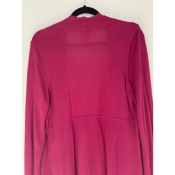 Chico's 1 Open Front Classic Long Sweater Cardigan US Medium/8 A62 - Picture 6 of 11